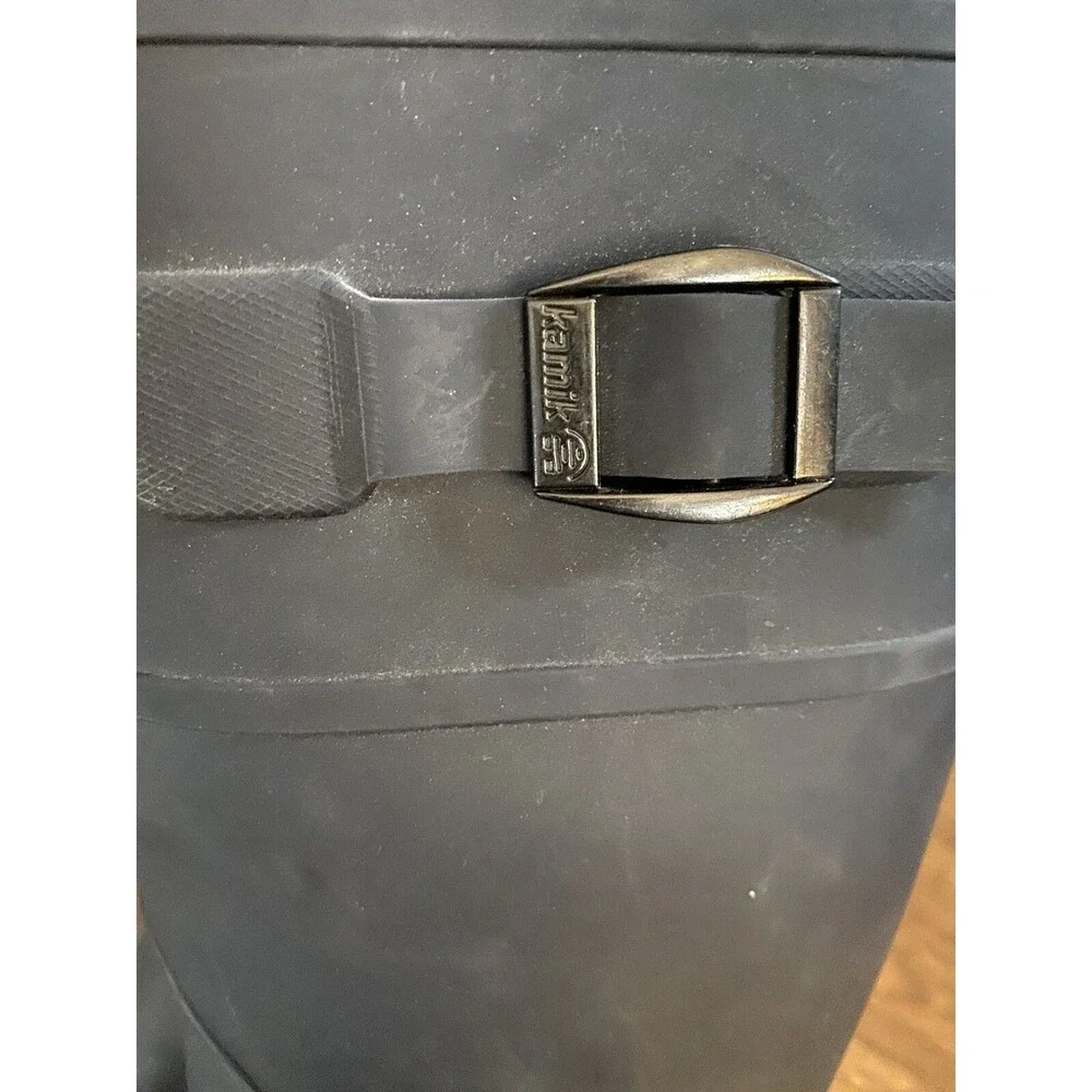Kamik Kids Youth Classic Stomp Rubber Waterproof Rain Boot Black Size 5 Unisex
